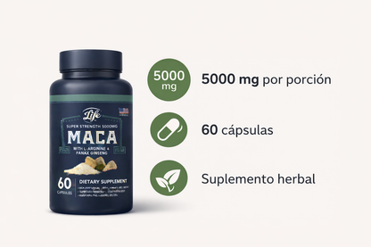 Maca Andina 5000 mg · Energía Natural