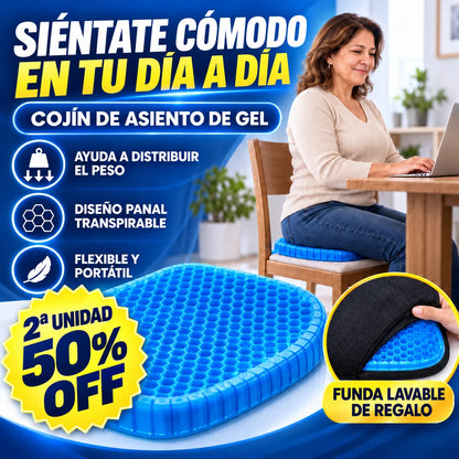 Asiento Lumbar Cojín Gel
