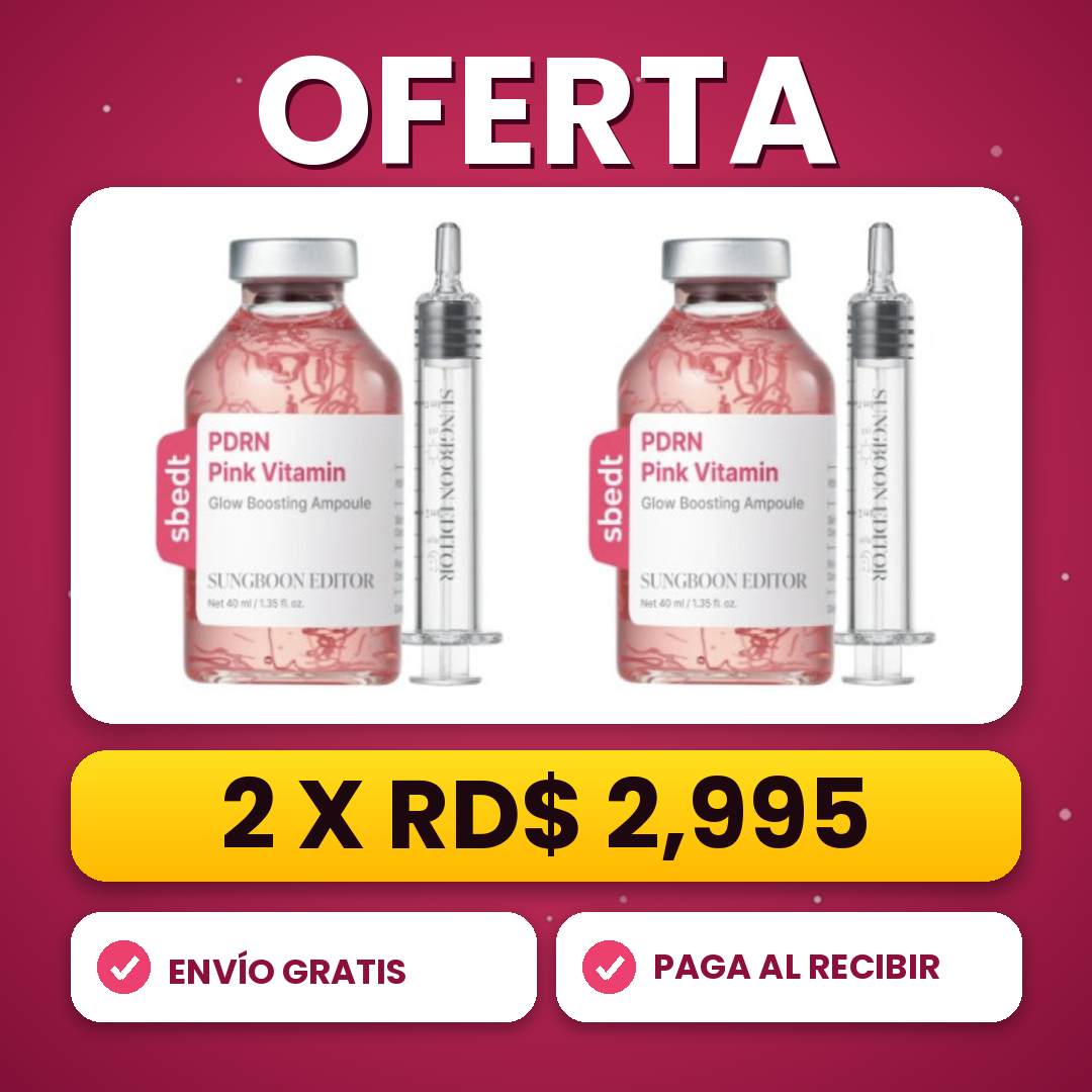 Pink Vitamin Serum energizante con PDRN y vitamina B12